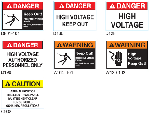 Electric Safety Signs