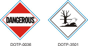  Stranco manufactures DOT Placards for marking other hazardous materials.