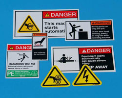 Comical Electrical Warning Stickers